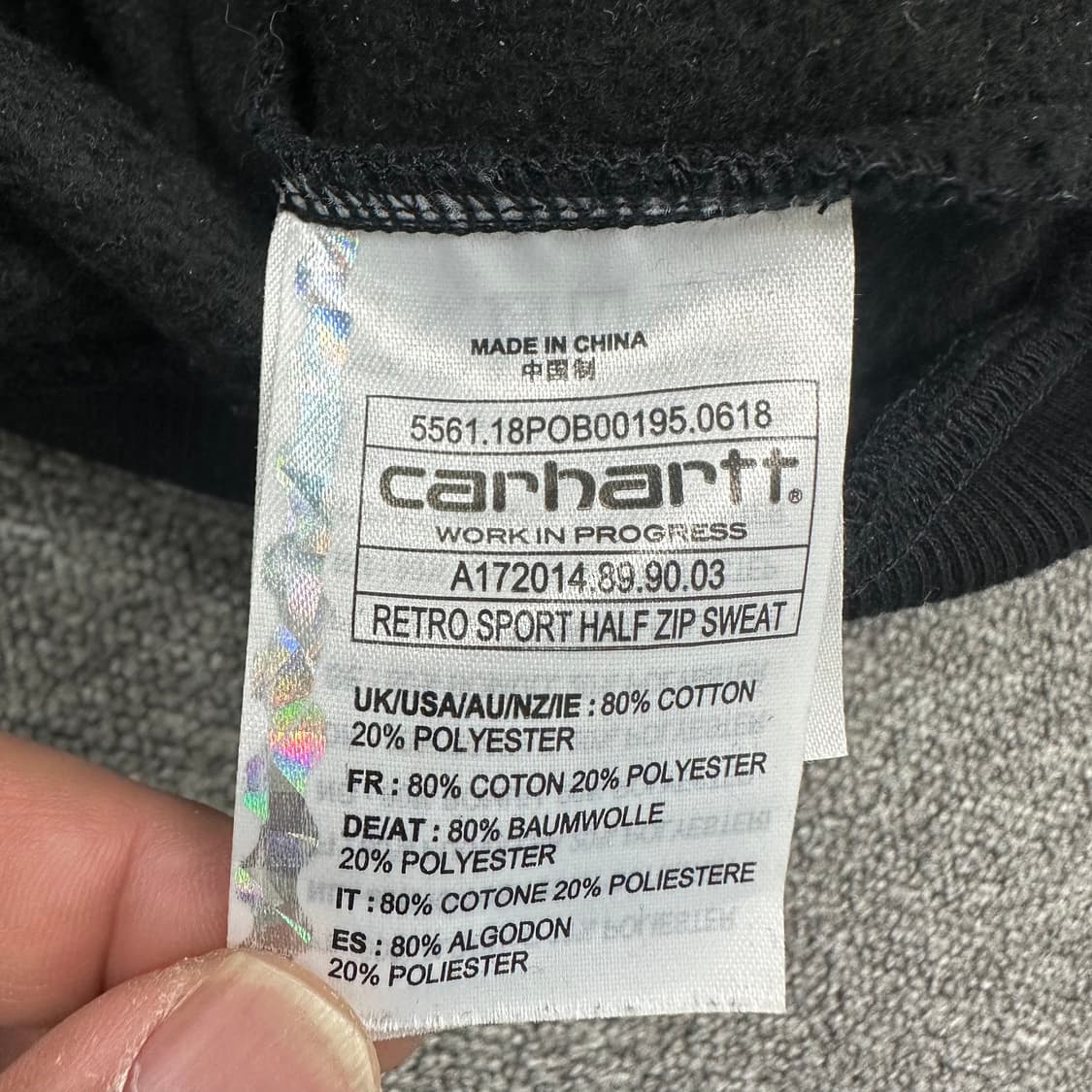 칼하트wip 풀오버 맨투맨 상품이미지5