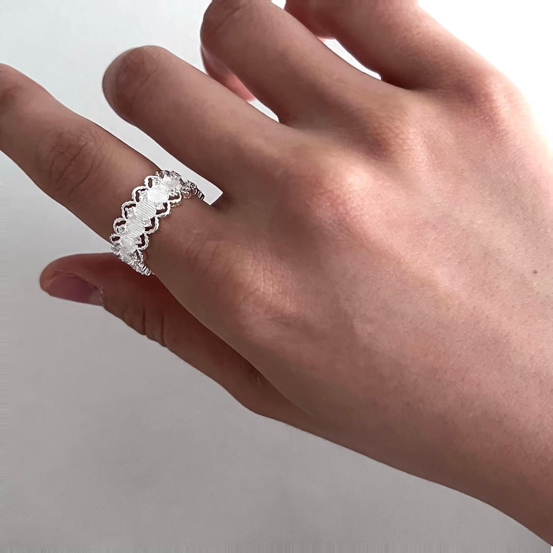 큐빅 레이스 반지 상품이미지1