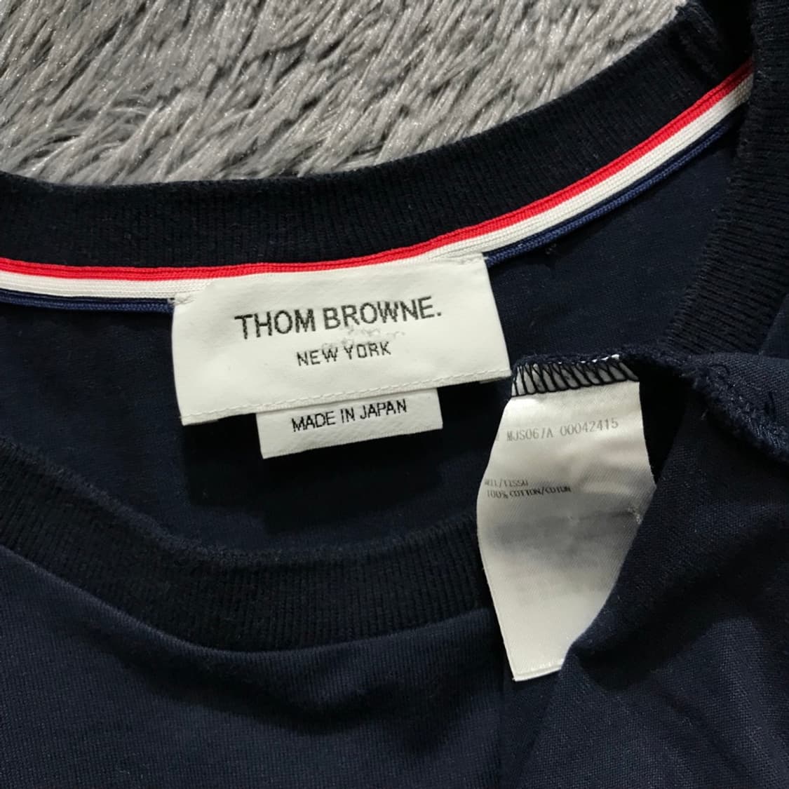 [[L, A급]톰브라운(THOM BROWNE) 백 RWB탭 반팔티@521 상품이미지6