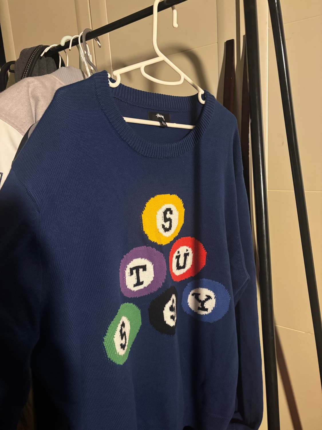 스투시 빌리아드 스웨터 내츄럴 상품이미지2