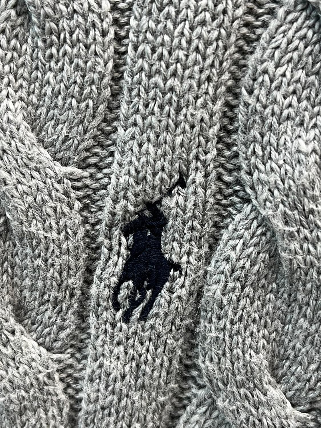 110) 폴로 그레이 케이블니트  상품이미지5