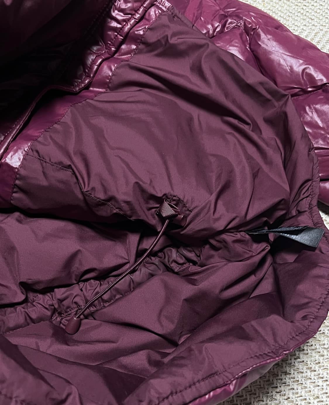 노스페이스 600 버건디 퍼플라벨 경량패딩 자켓 점퍼 L 상품이미지9