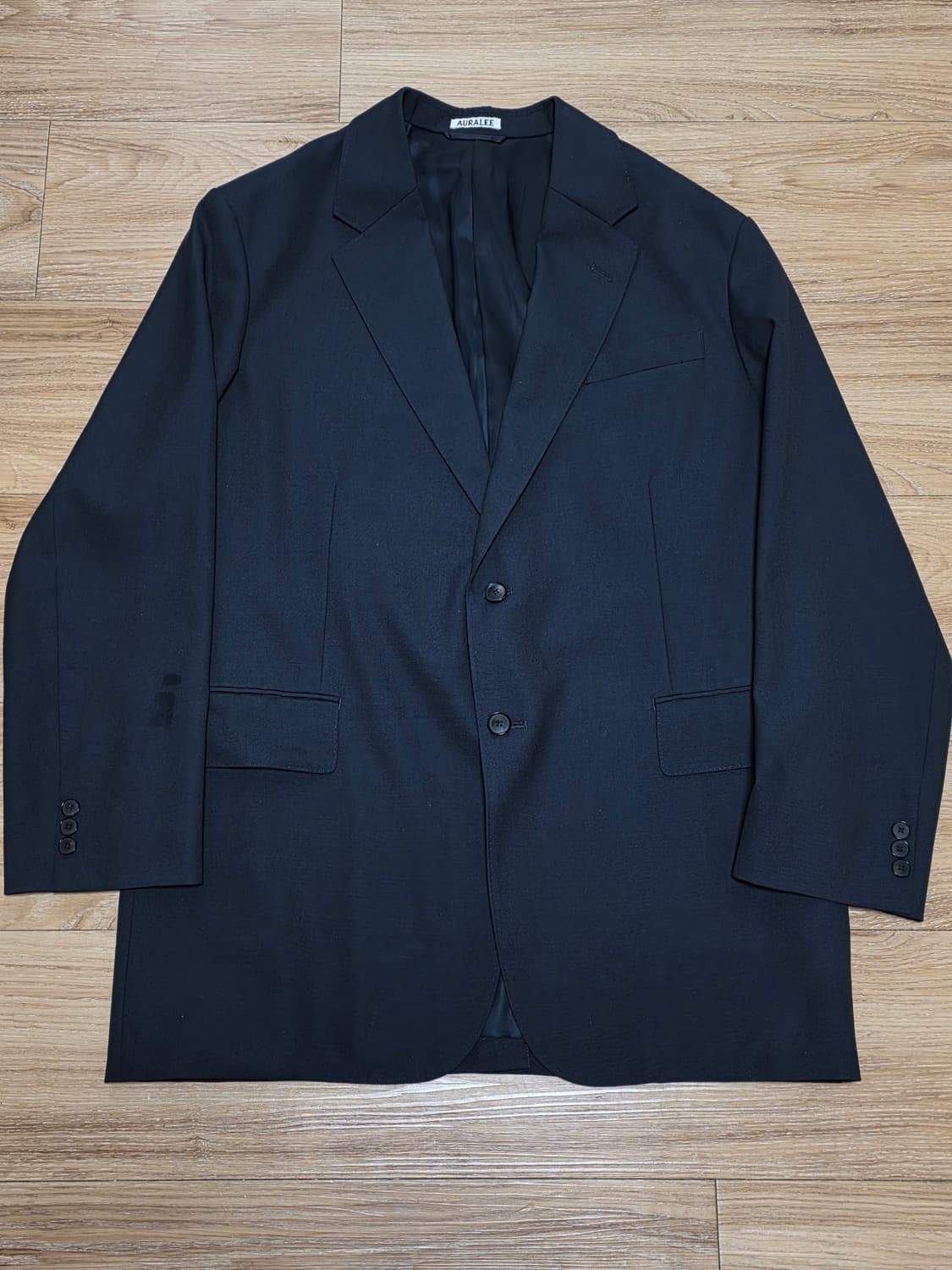 5size택포45만)25ss오라리 키드 모헤어 홉색 자켓 다크네이비 상품이미지1