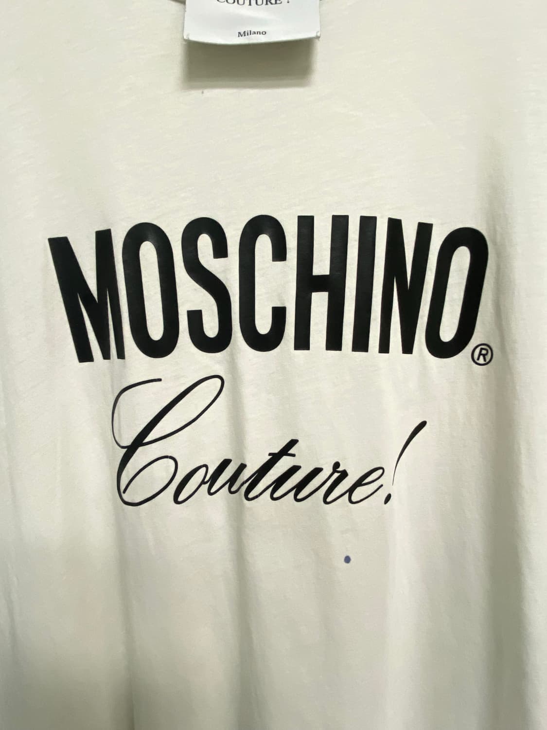  168. 모스키노 쿠튀르 로고 프린트 티셔츠 L-XL  상품이미지6