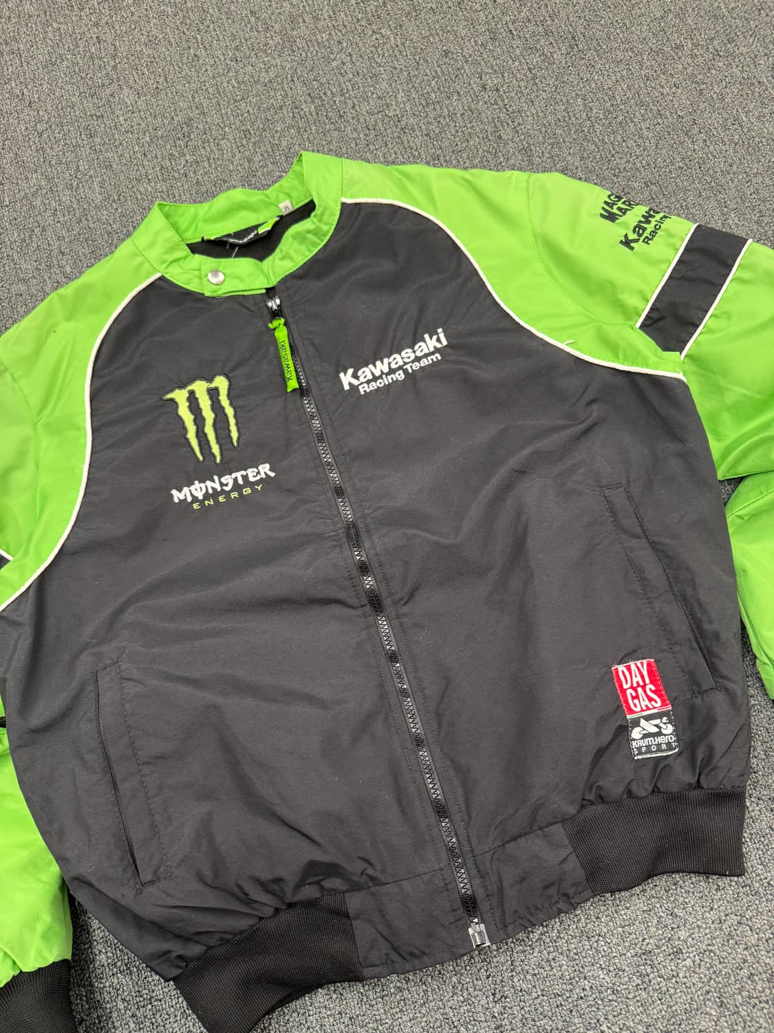 M)가와사키 빈티지 스포츠 바이커 봄버자켓 상품이미지5