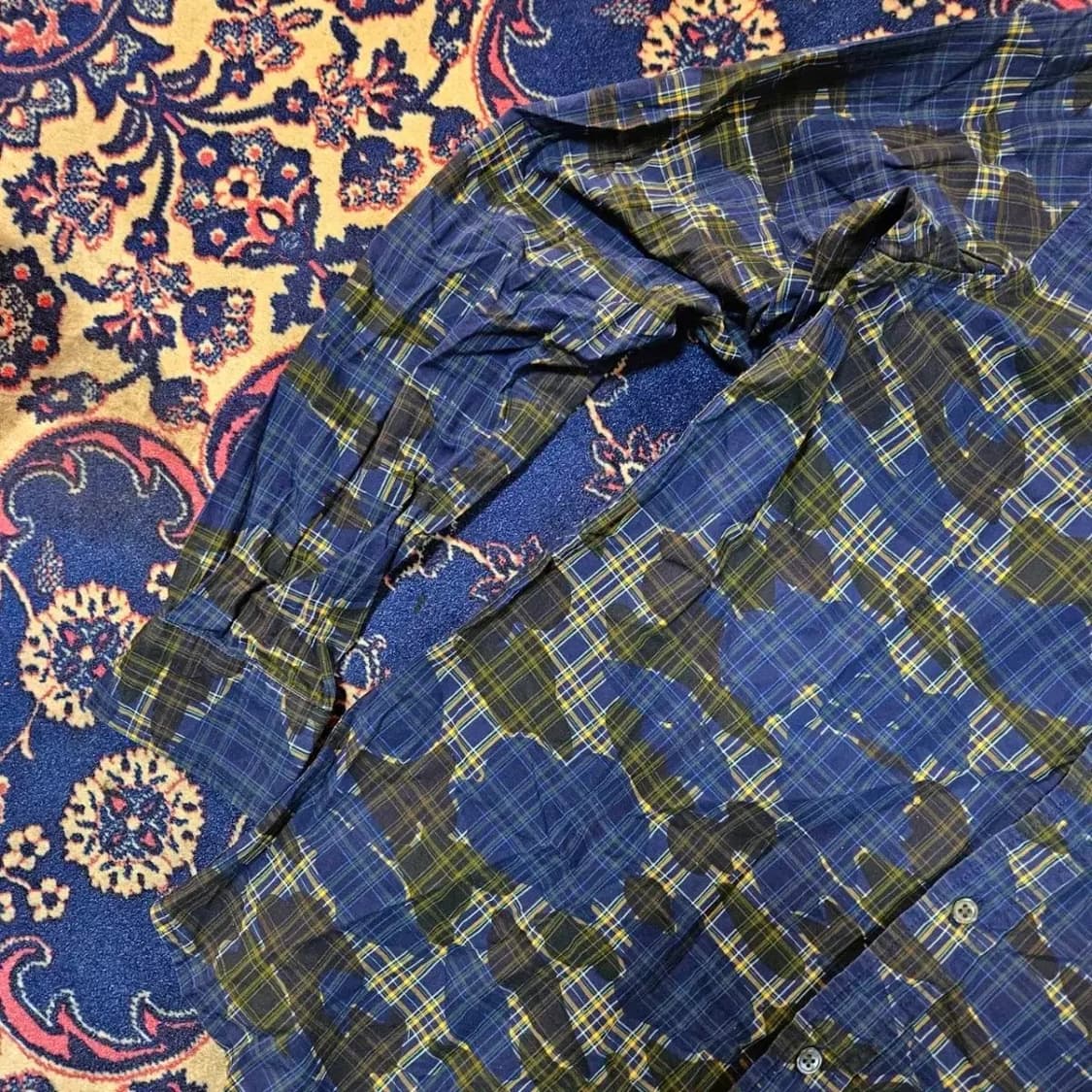  칼하트 메트로블루 컬렉션 블루 카모 체크 셔츠 상품이미지5