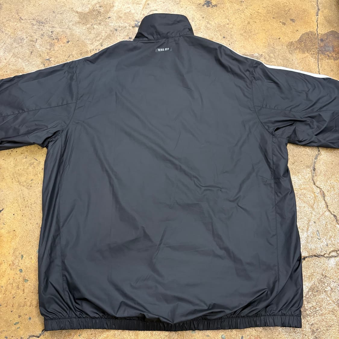 [정품/2XL,110] 아디다스 삼선 바람막이 자켓 블랙 b16 상품이미지4