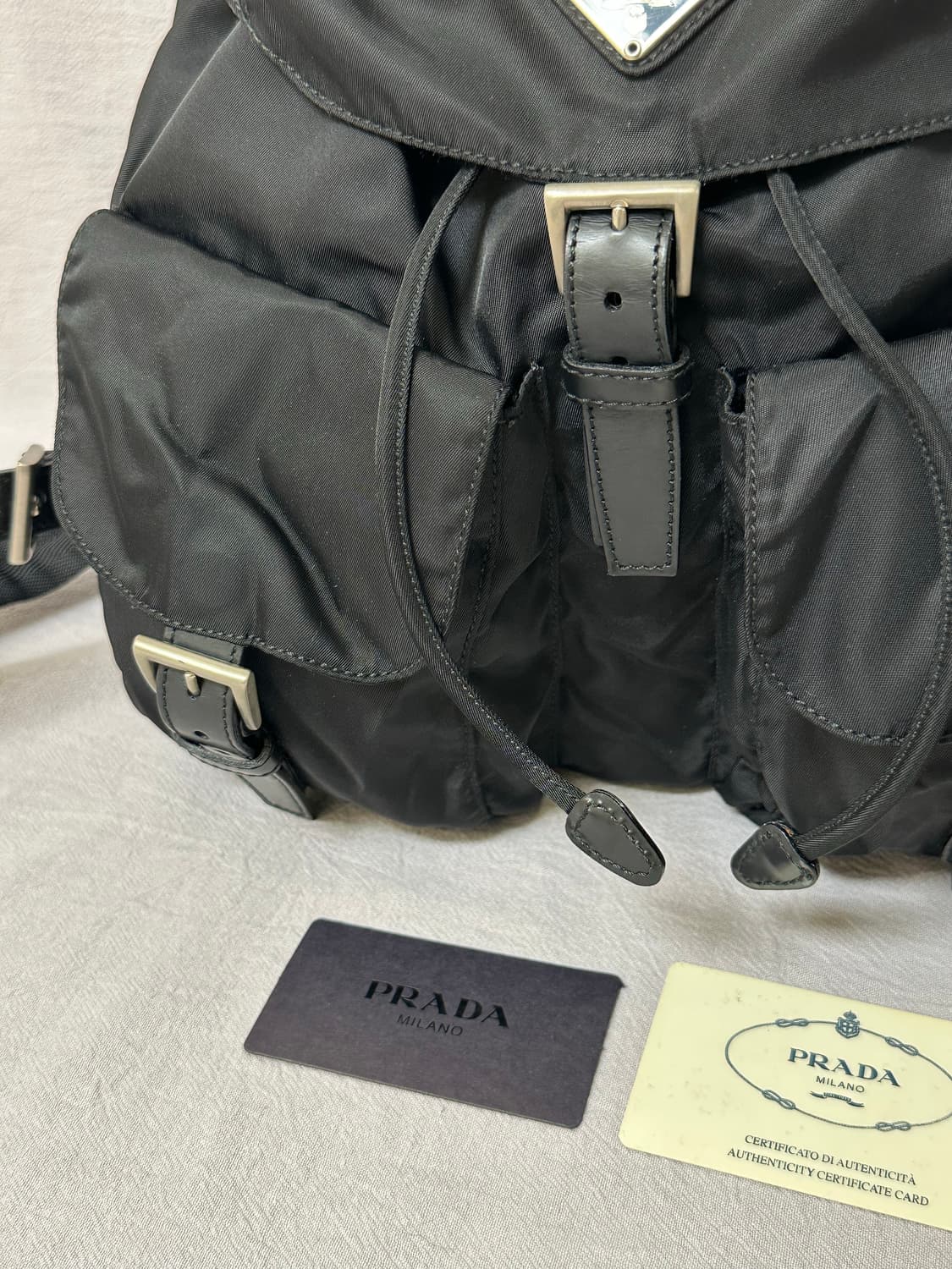 (상태최상) 프라다 투포켓 포코노 나일론 백팩 미디엄 상품이미지3