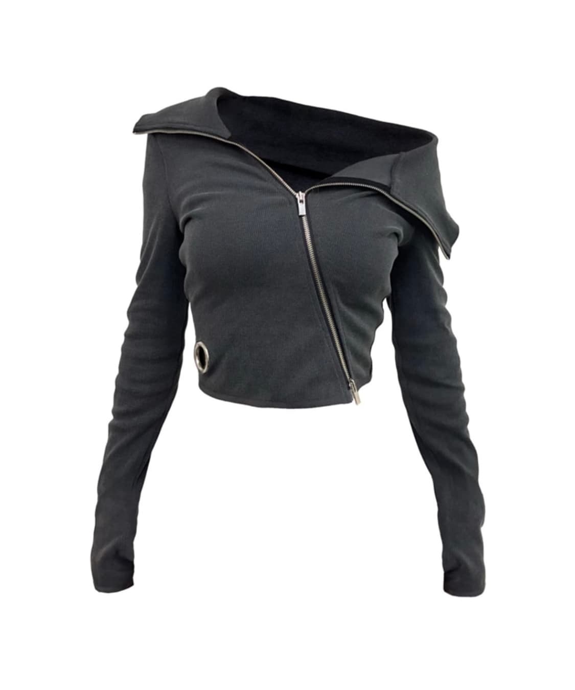 키묘 unbal full zip top 언발 풀집 탑 상품이미지3