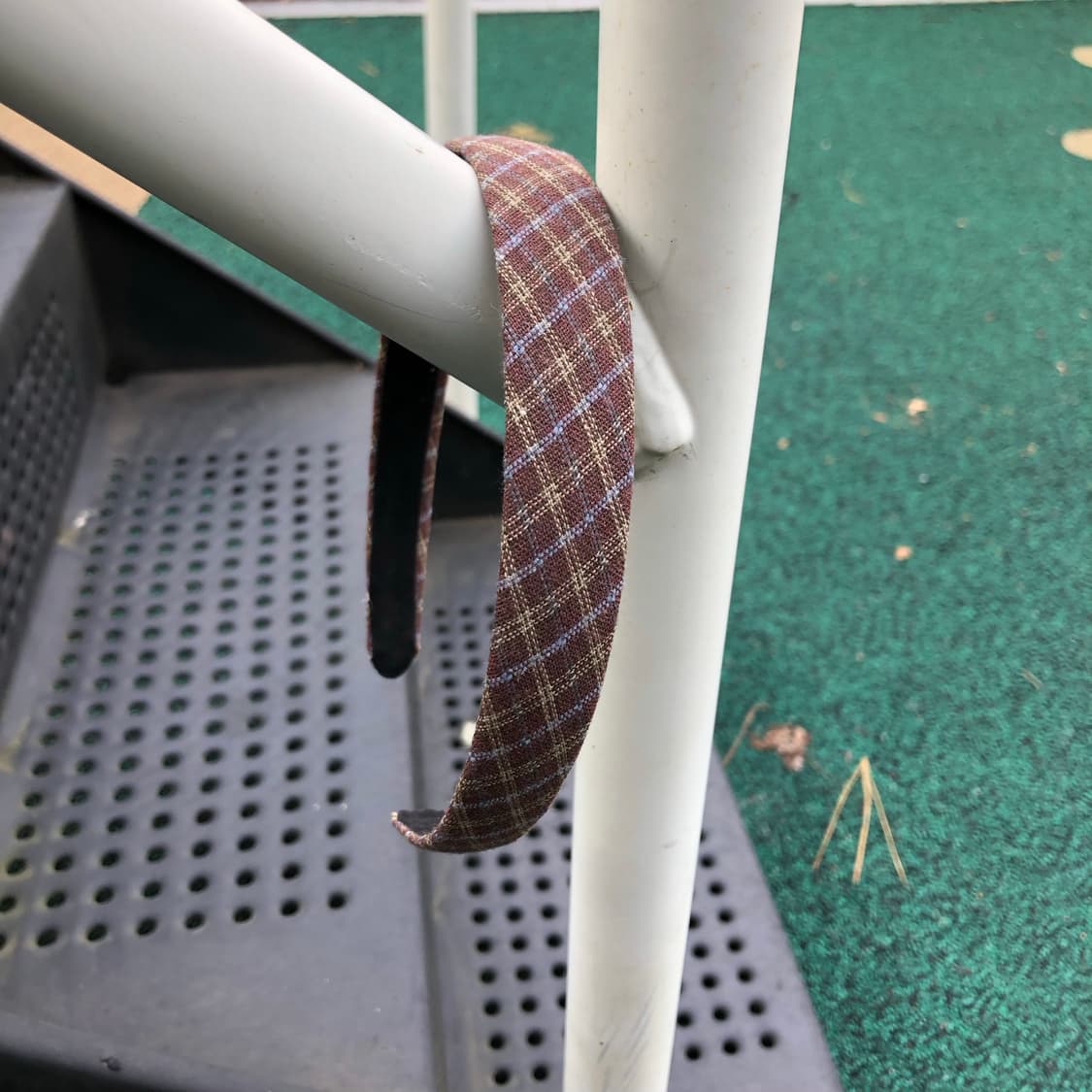 브라운 체크 머리띠 📔  상품이미지2