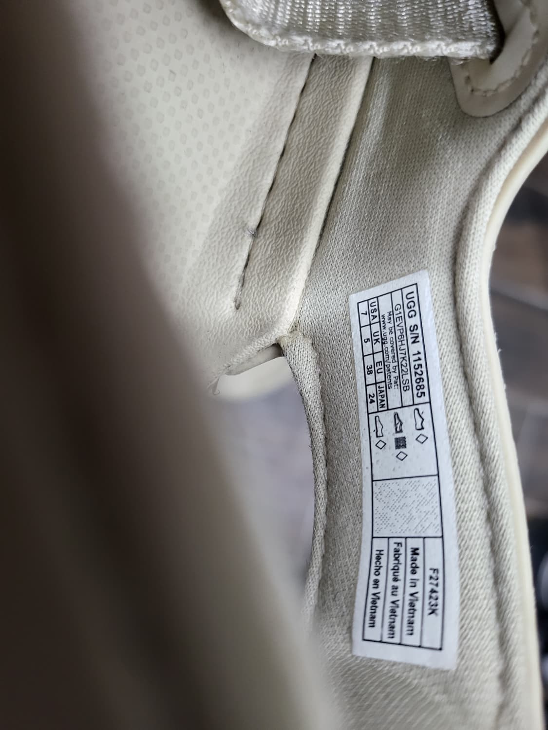 UGG 어그 샌들 아이보리240 상품이미지4