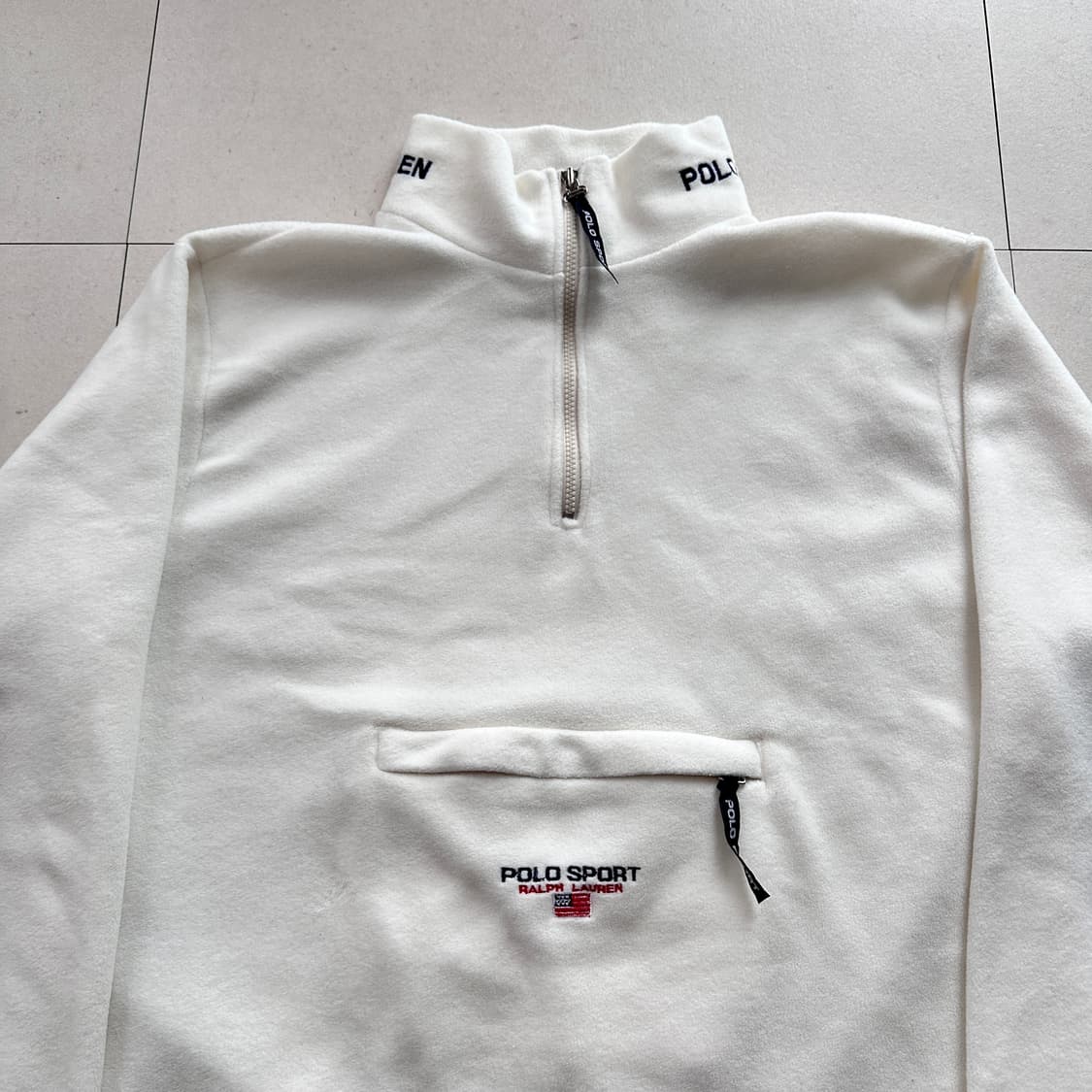 90s 폴로 스포츠 MADE IN USA 하프집업 플리스 아노락  상품이미지2