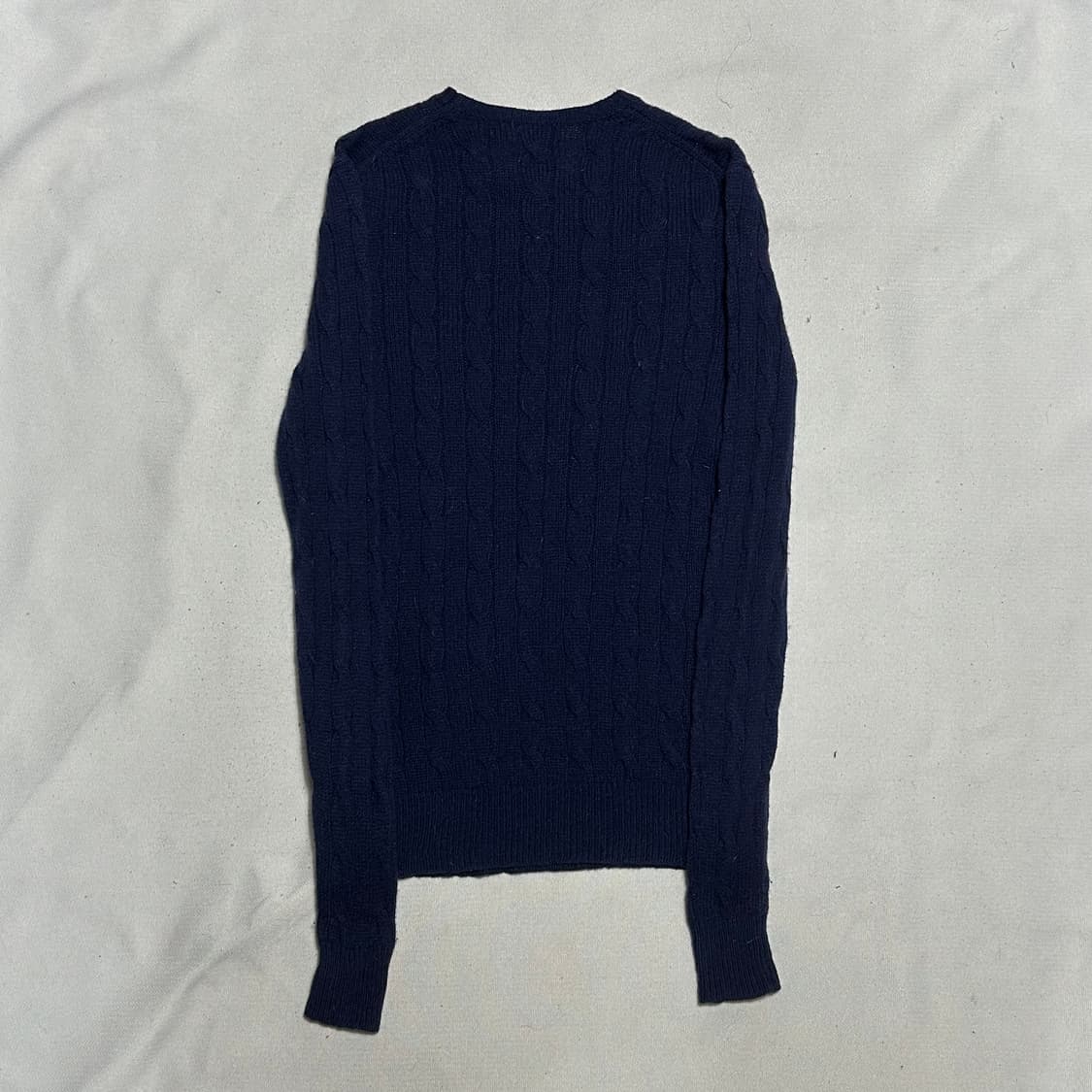 S 폴로랄프로렌 여성용 캐시미어 네이비 케이블 니트 상품이미지3