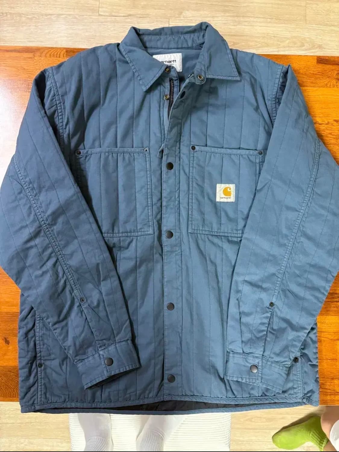 칼하트 스톰블루 퀄팅 자켓 상품이미지1