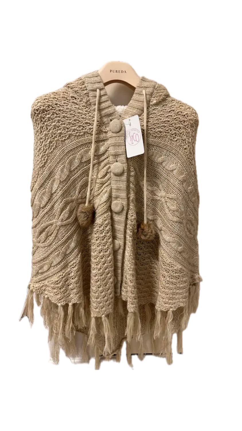 빈티지 폼폼이 사와코 케이프 모리걸 상품이미지1