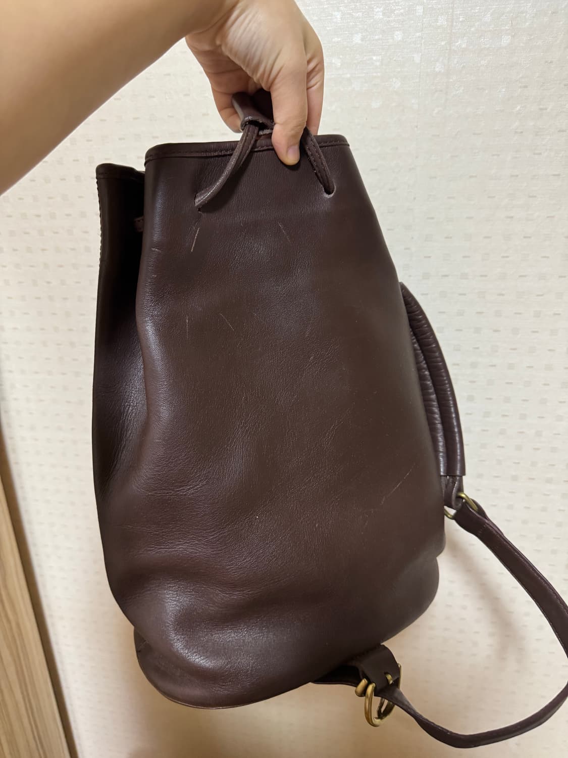 코치 usa 백팩 크로스백 브라운 컬러 희귀템 입니다 상품이미지5