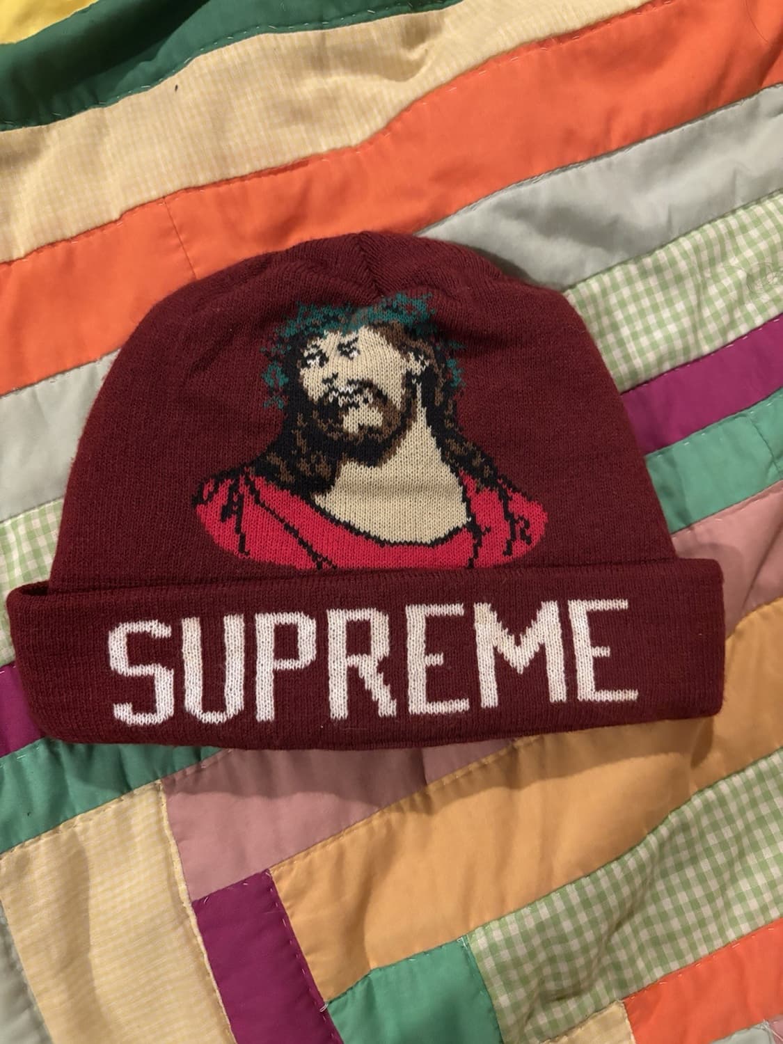 슈프림 뉴에라 스와로브스키 S 로고 비니 블랙 상품이미지1