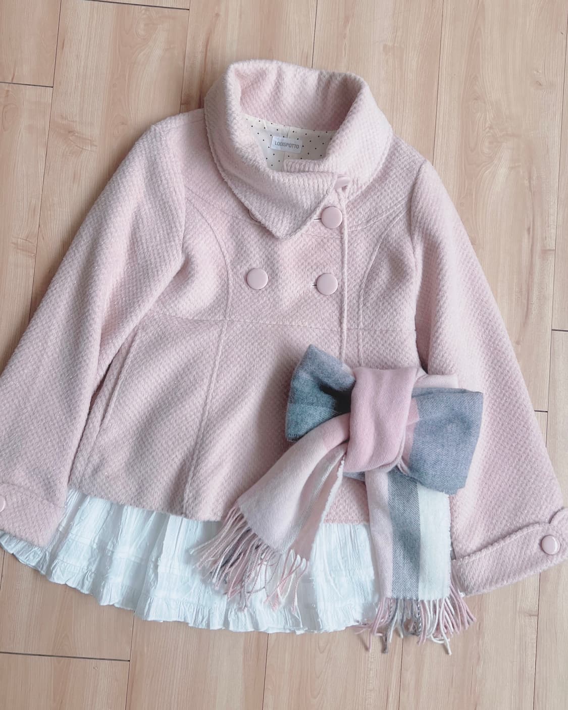 로디스포토 연핑크 코트 상품이미지1