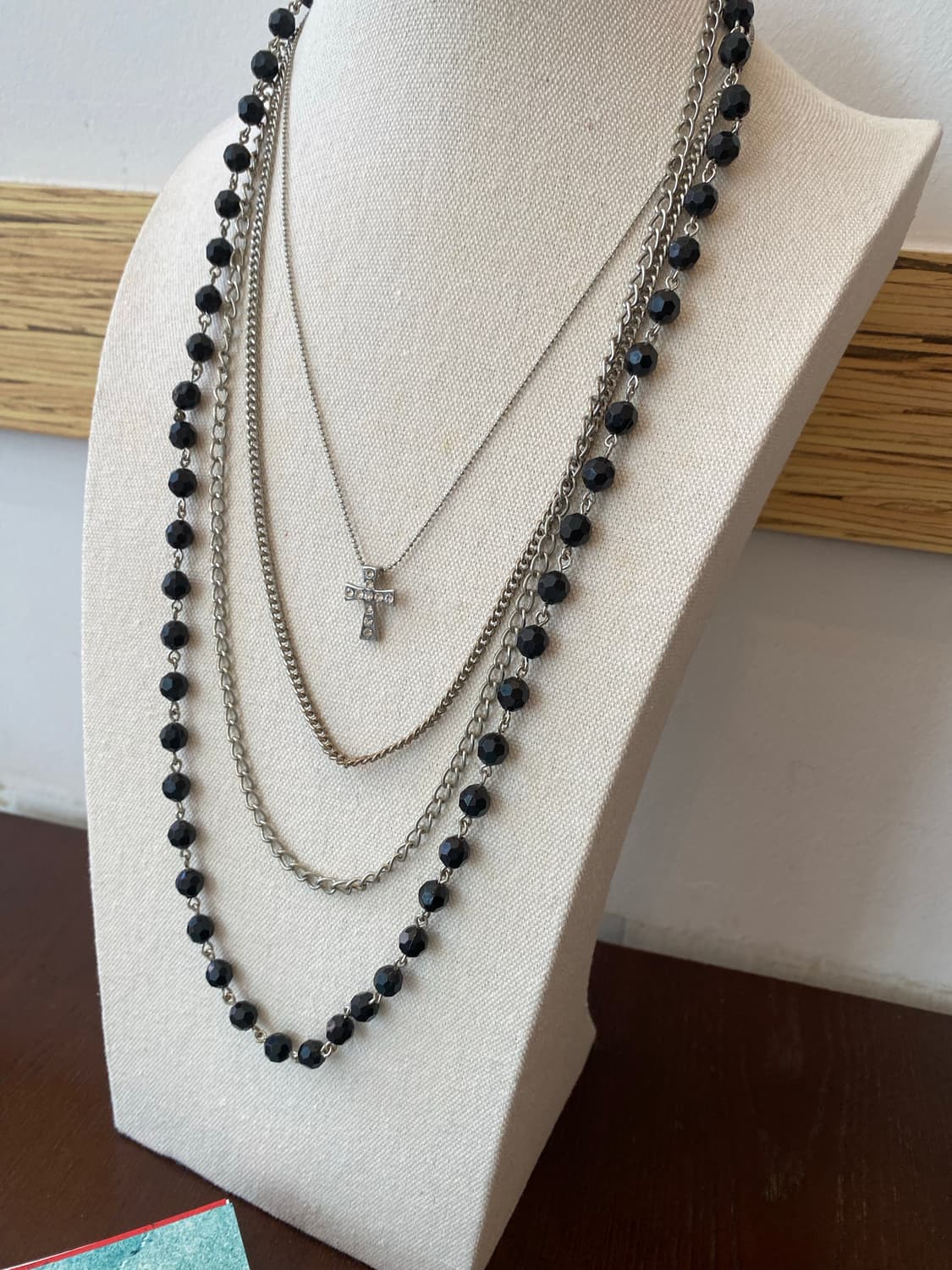 고딕무드 십자가 레이어드 목걸이 y2k 빈티지 상품이미지3
