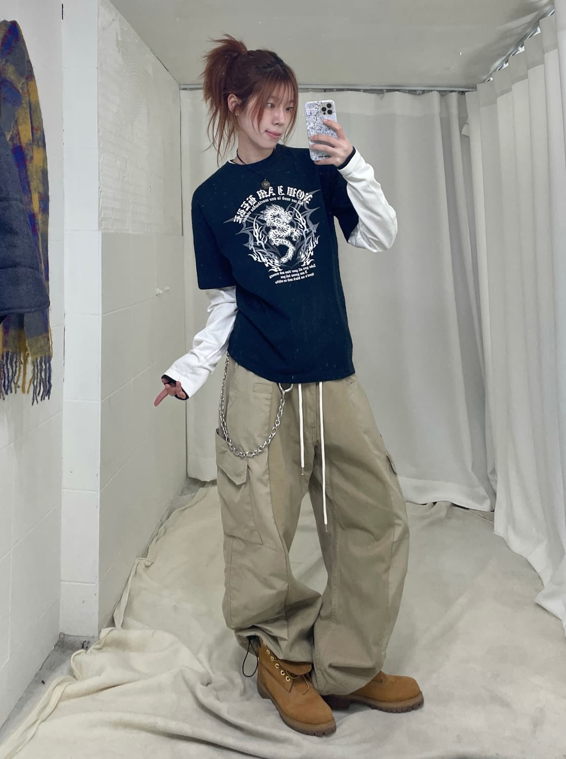 갭 블루 캐주얼 스트릿 코디 세트 상품이미지3