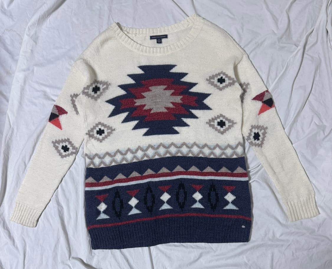 American eagle outfitters 네이티브 패턴 니트  상품이미지1