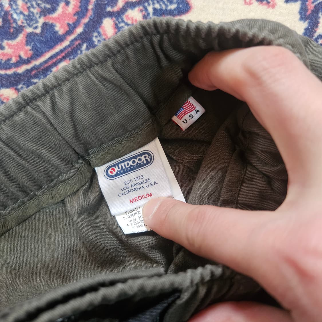 아웃도어프로덕트 A라인 벨트 카키 미니 스커트 M 상품이미지9