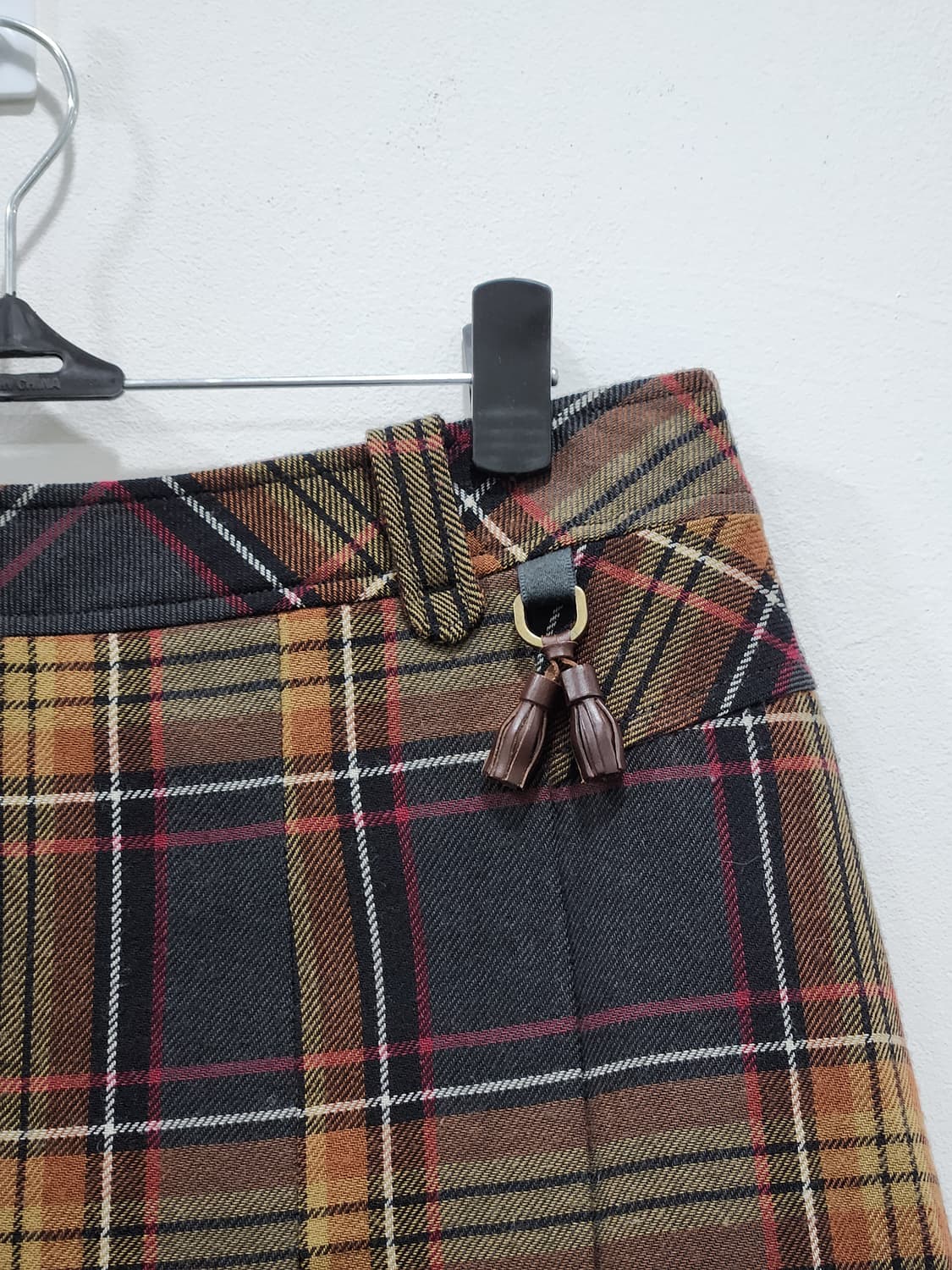 [26] BCBG 울100% 체크 플리츠 스커트 67사이즈 (26인치) 상품이미지2