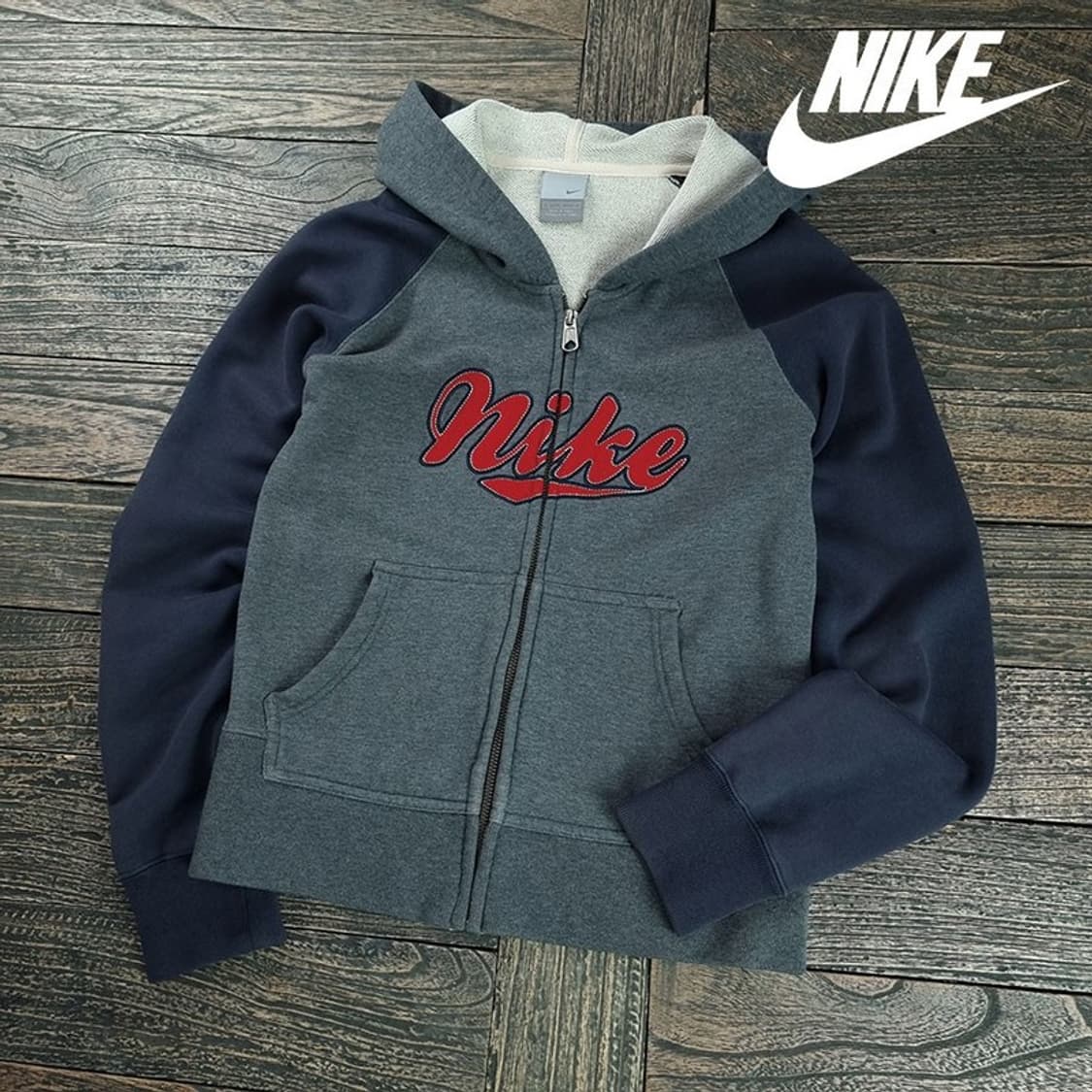 [나이키] 빅로고 기모 후드 집업 M19129 상품이미지1