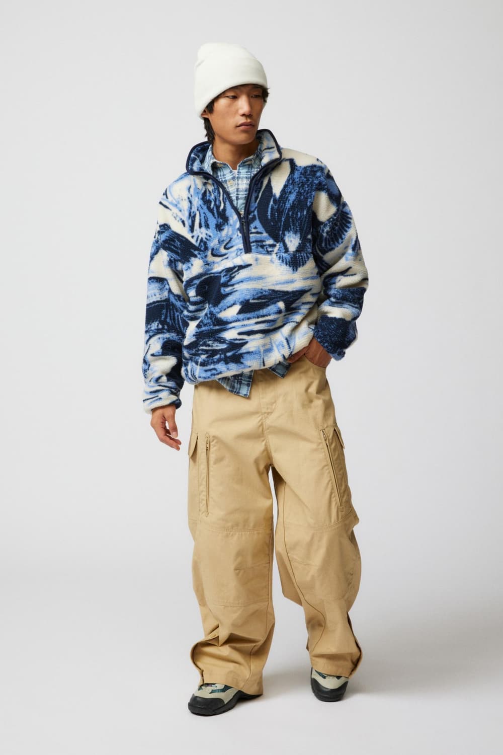 Urban Outfitters Blue Half-zip Fleece 상품이미지2