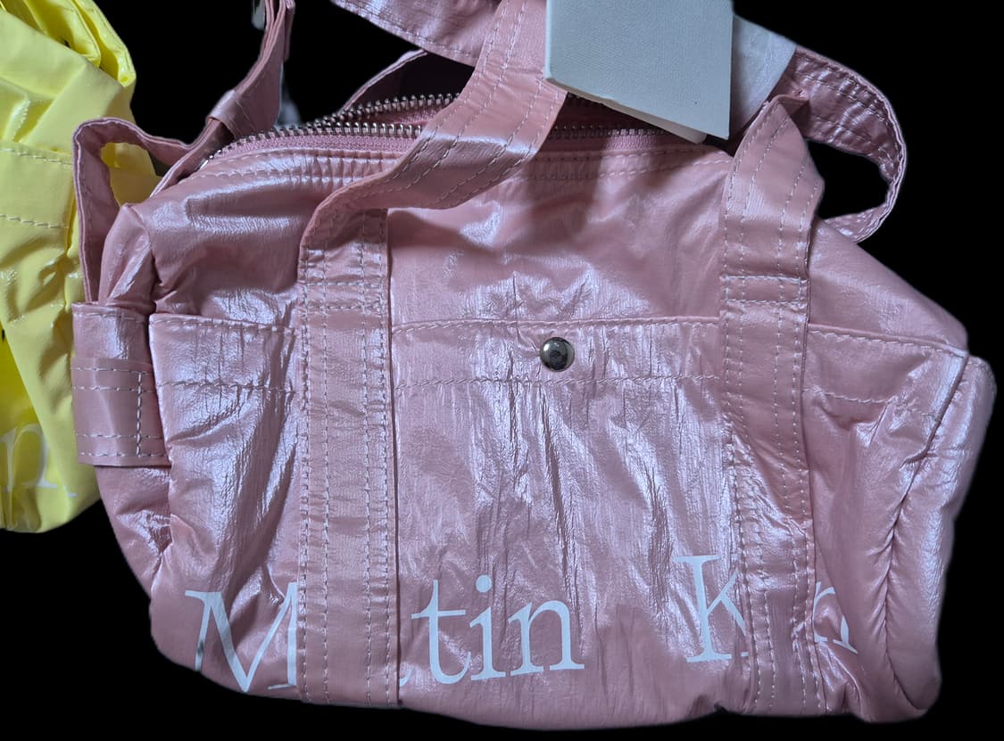 (새상품) 마뗑킴 미니 더플백 라이트 핑크 / 옐로우 상품이미지4