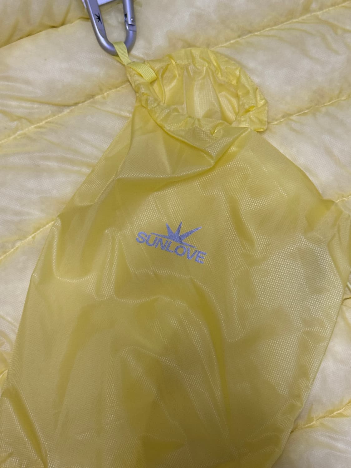 썬러브 SUNLOVE 후드 플라이 라이트 다운 자켓 옐로우 / L사이즈 상품이미지4
