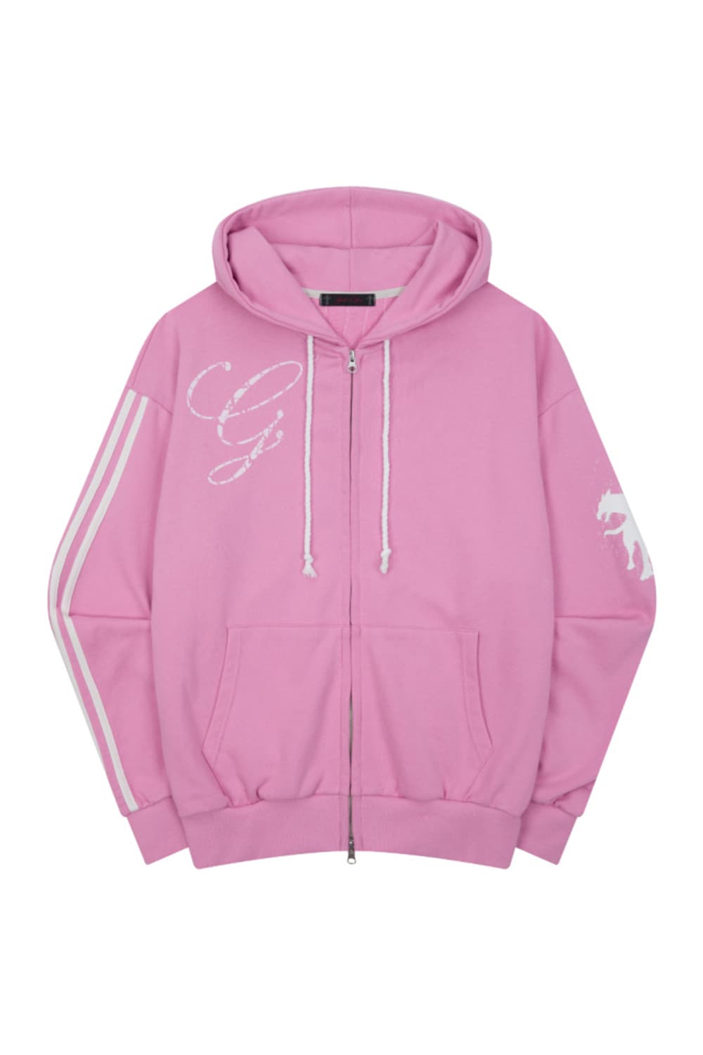 (새제품) Y13 PINK TAPE GRAPHIC HOOD ZIP UP 상품이미지4