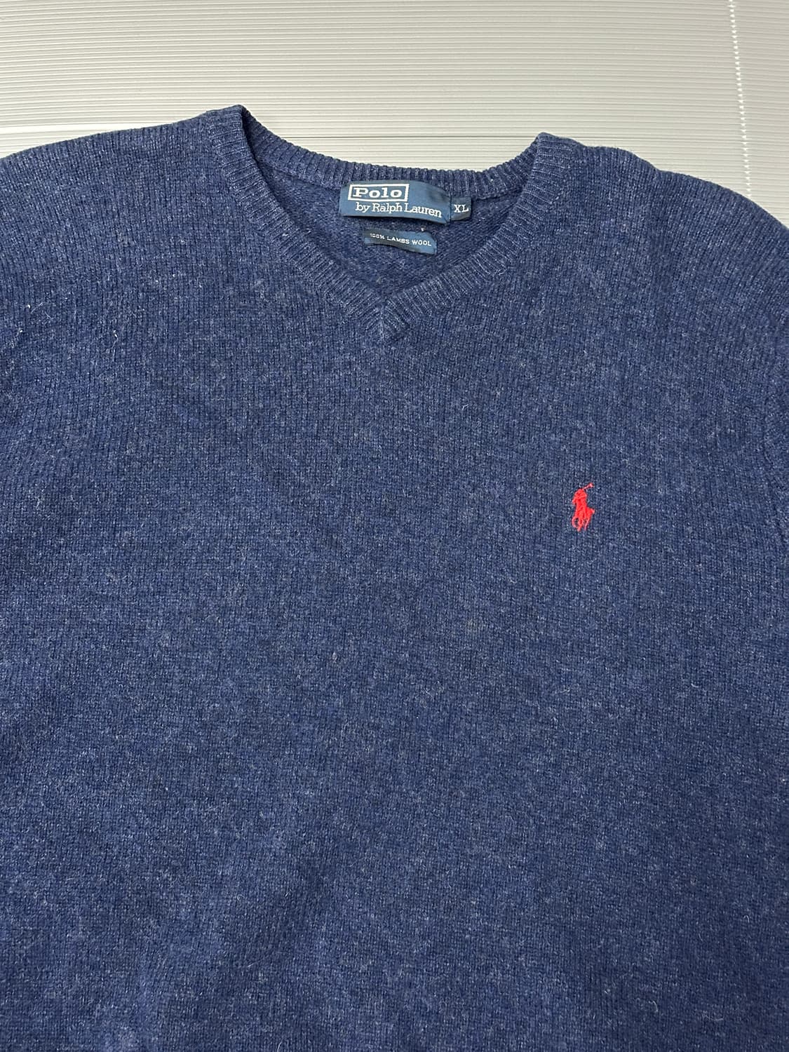 폴로 랄프로렌 브이넥 긴팔 니트 XL 상품이미지2
