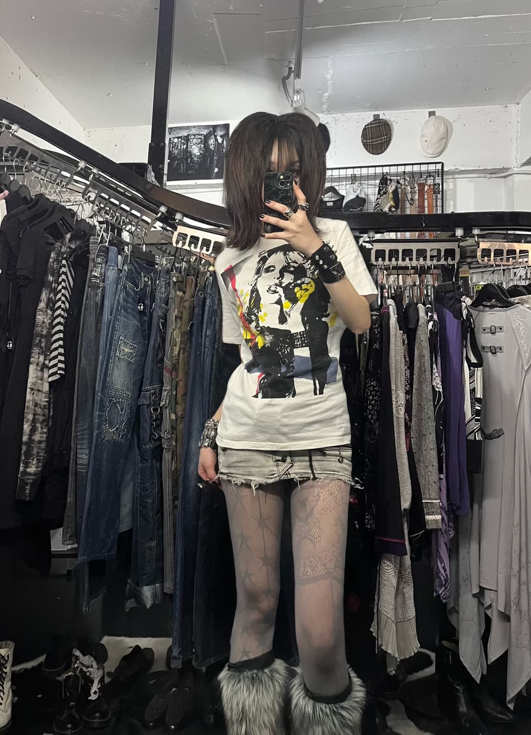 히스테릭 글레머 프린팅 반팔 상품이미지1