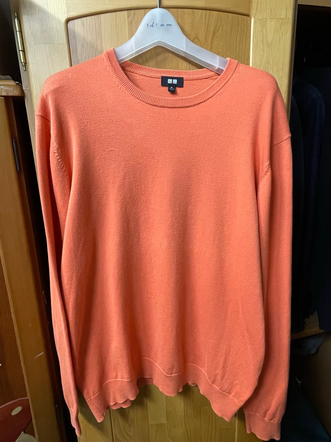 (XL) 유니클로 얇은니트 오렌지컬러 상품이미지1