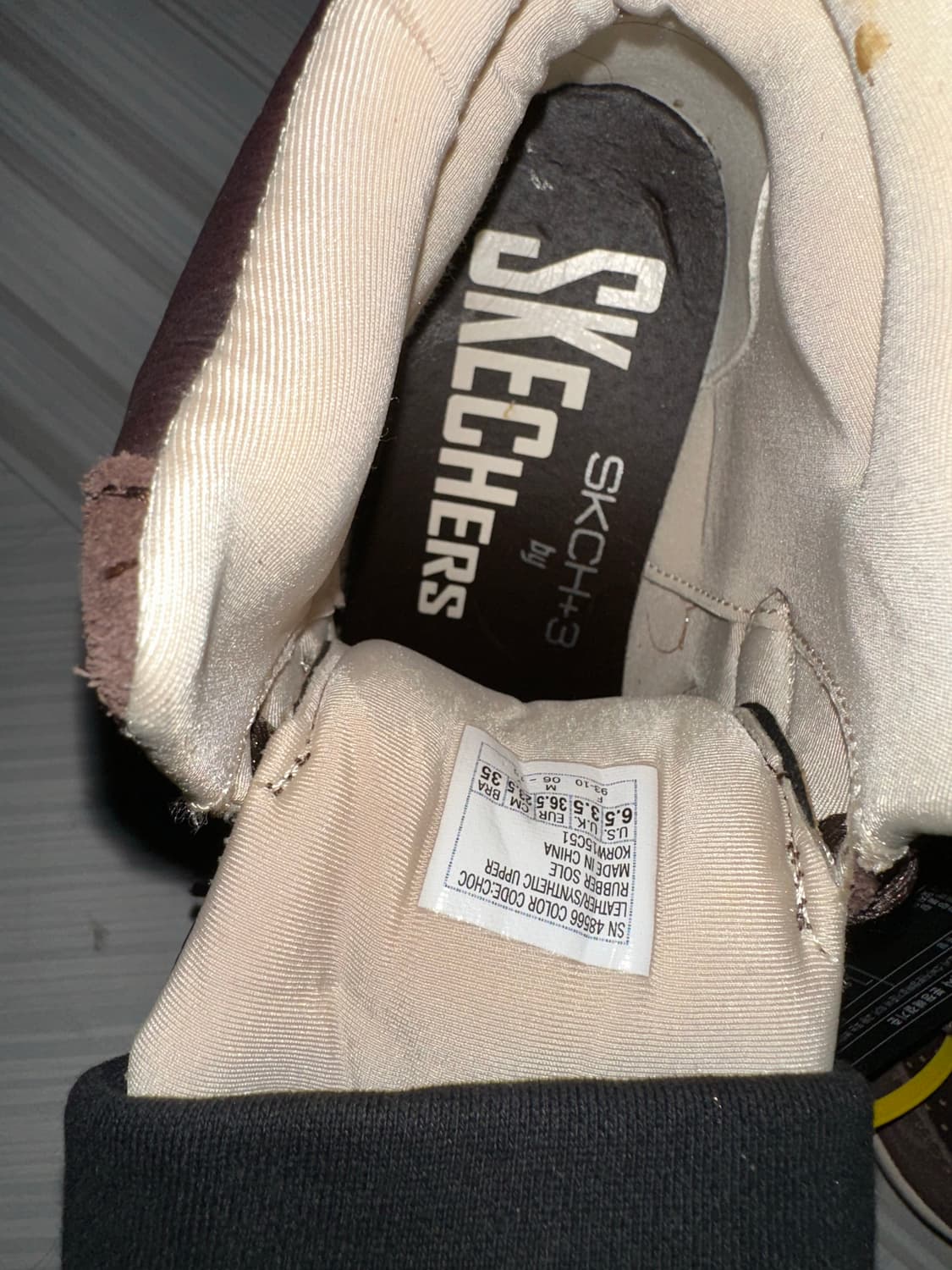 Skechers 웨지힐 브라운 스니커즈 상품이미지7