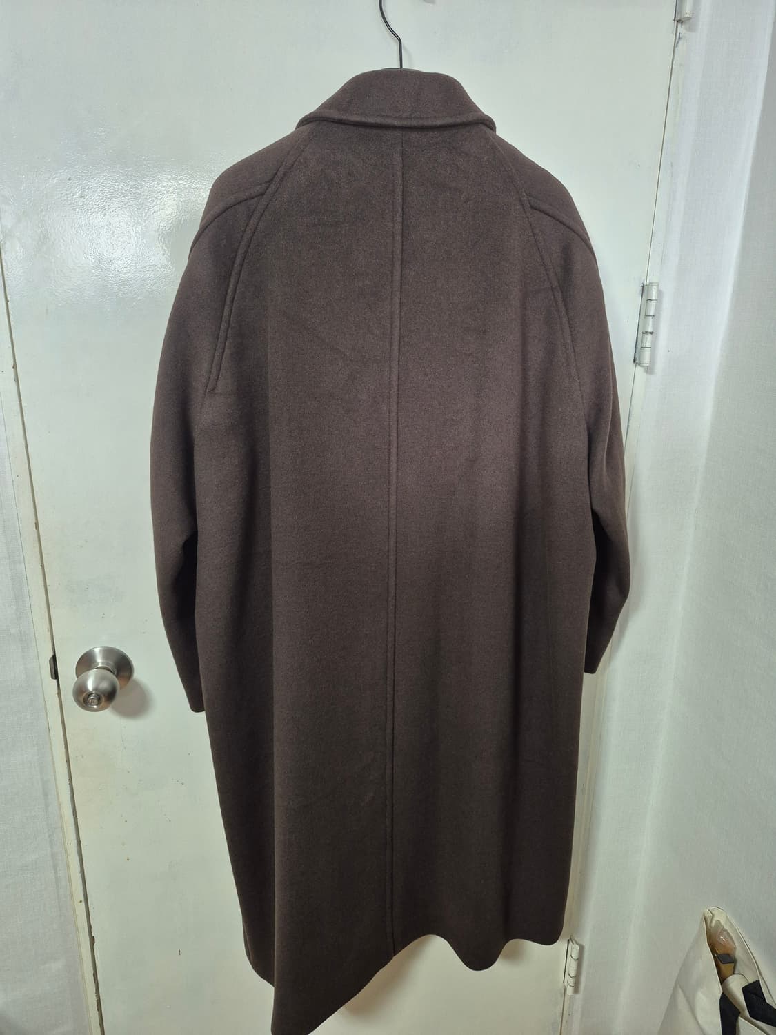 25FW 커스텀멜로우 캐시미어 오버사이즈 발마칸코트 브라운 상품이미지6