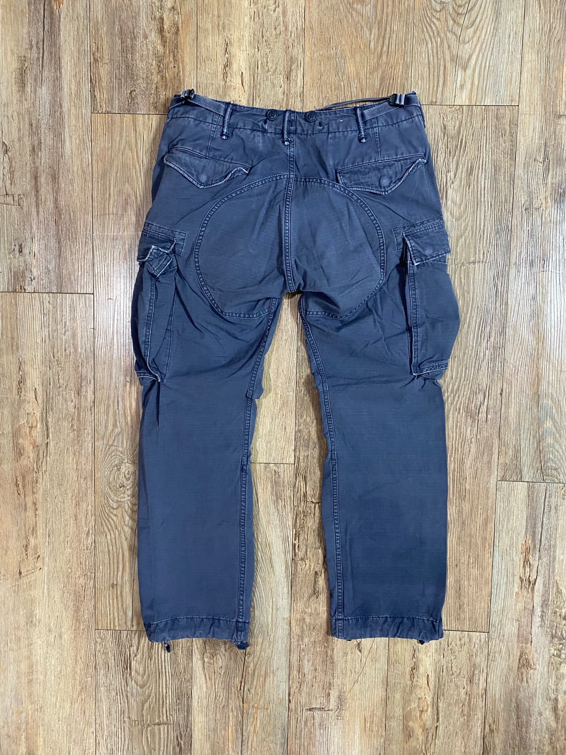 더블알엘 서플라이 가먼트 다잉 립스탑 밀리터리 카고팬츠 네이비 31X30 상품이미지2