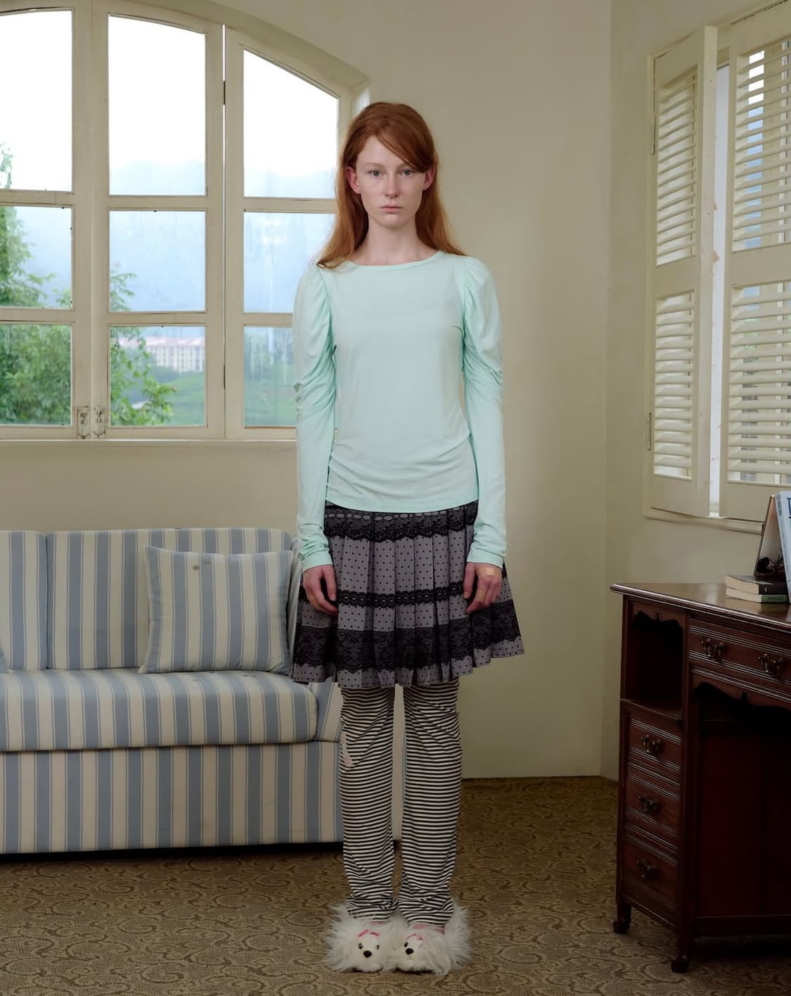 원희 착용) sorvetroom 소르베룸 롱슬리브 탑 민트 상품이미지1