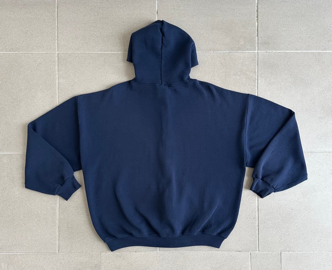 90s 빈티지 러셀 후드집업 네이비 XL 상품이미지2