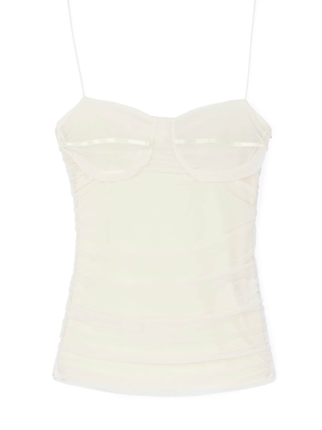루즈슬립오버 mesh line shirres camisole  상품이미지4