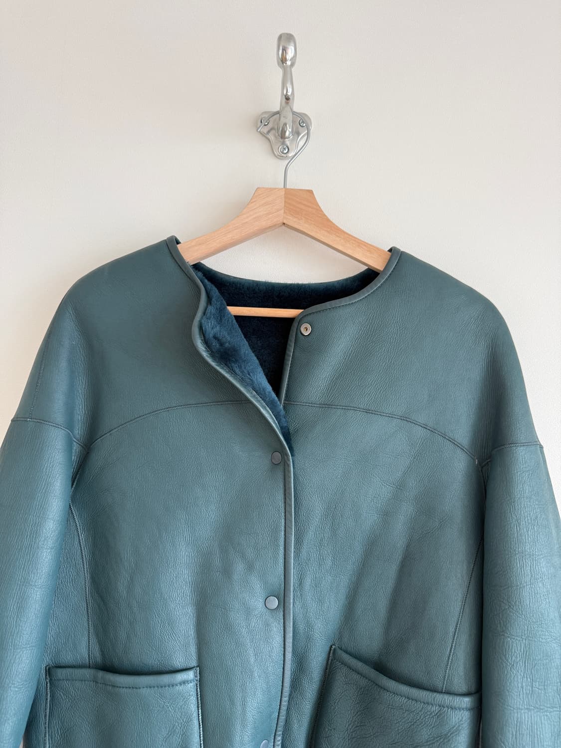 칼 라거펠트(KARL LAGERFELD) 리버시블 레더&밍크 자켓 상품이미지3