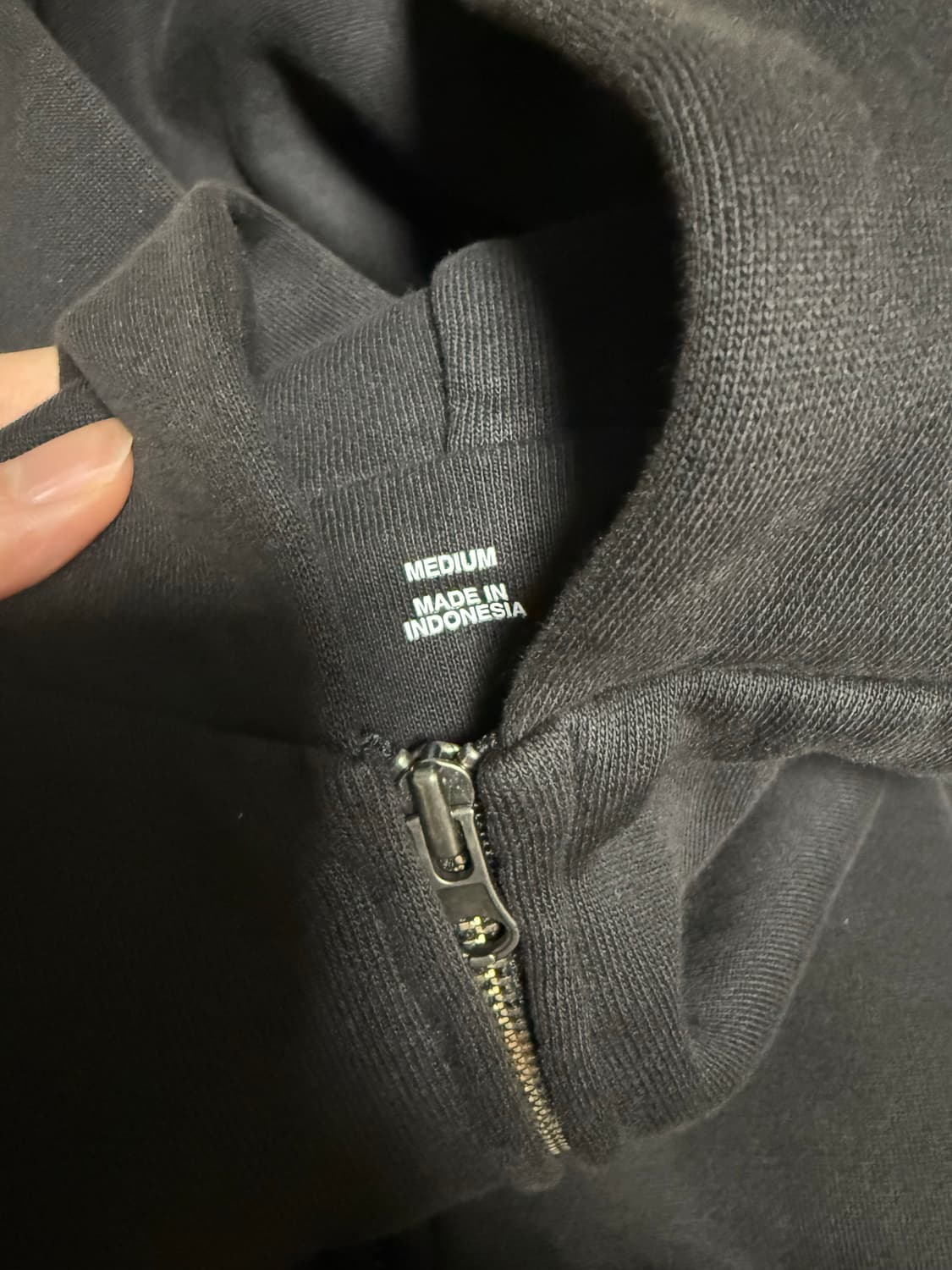 이지 갭 후드집업 블랙 M 상품이미지2