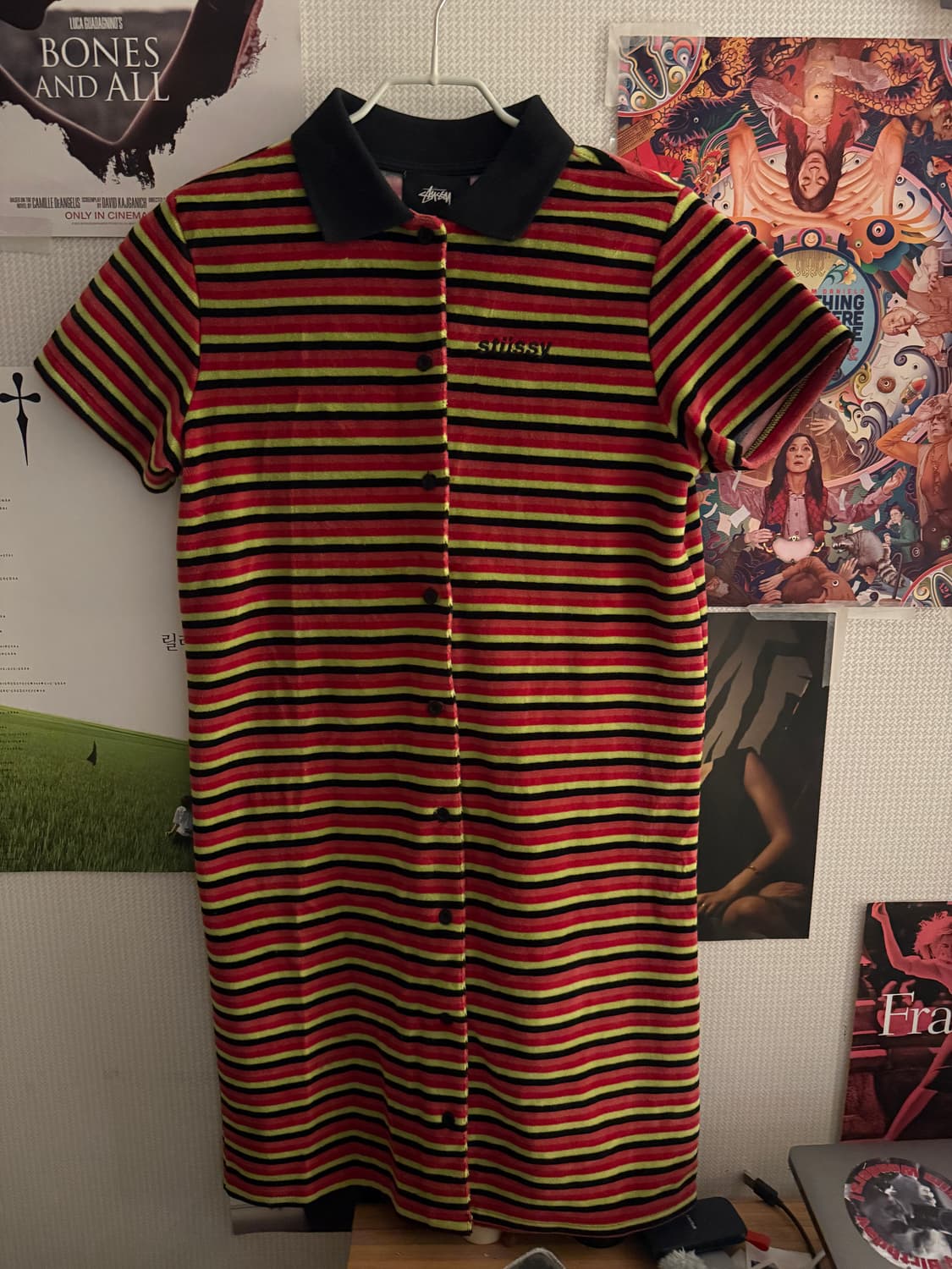 스투시 우먼 스트라이프 폴로 원피스 상품이미지2