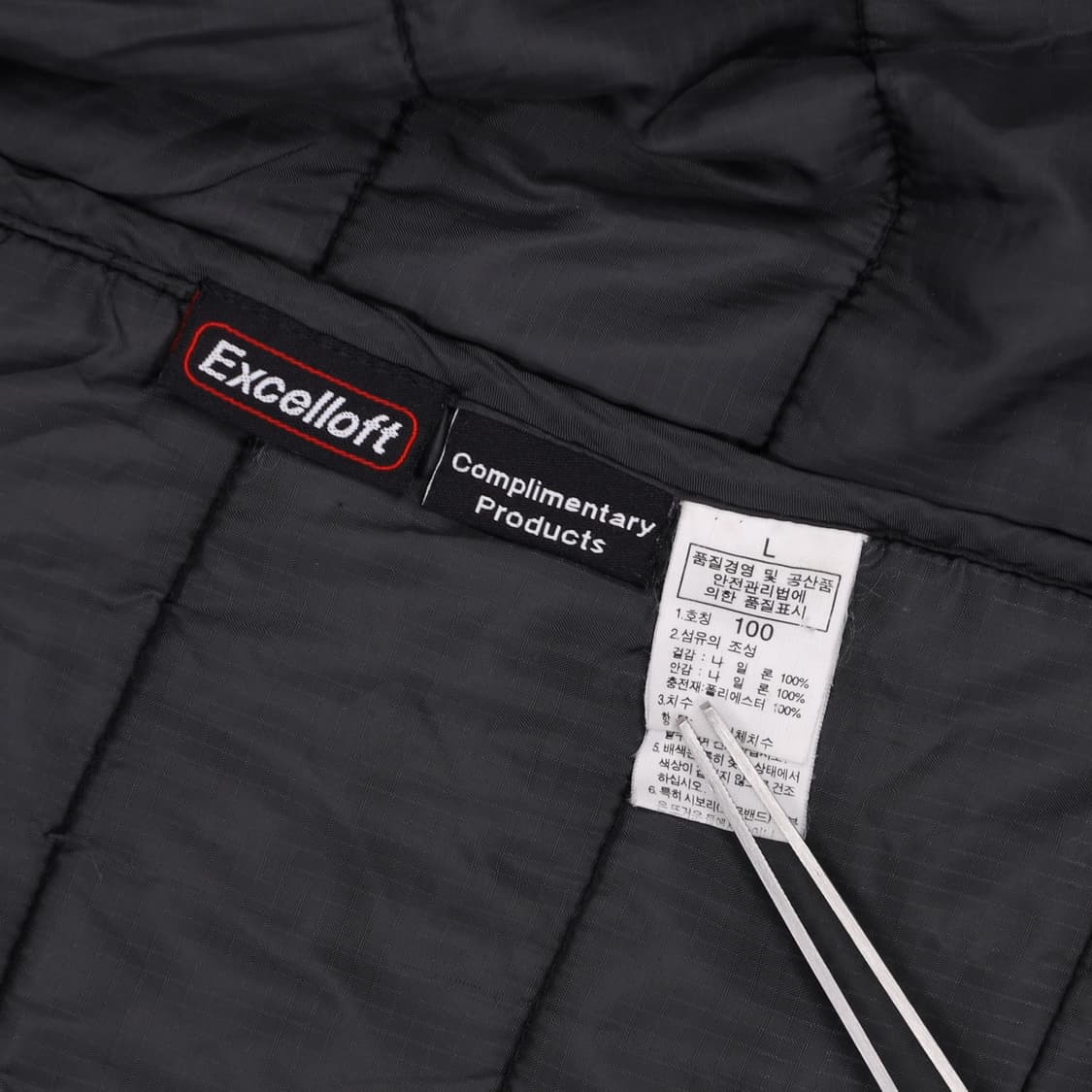 [L] 노스페이스 엑셀로프트 경량 패딩 자켓 블랙 3889 상품이미지7
