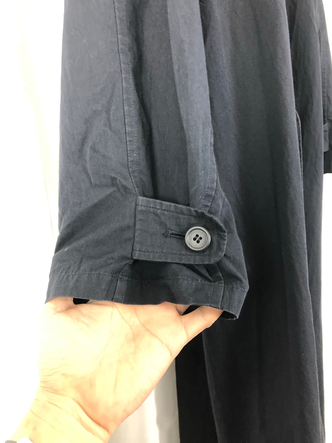 Y's 요지야마모토 아카이브 벨티드 발마칸 코트 상품이미지5