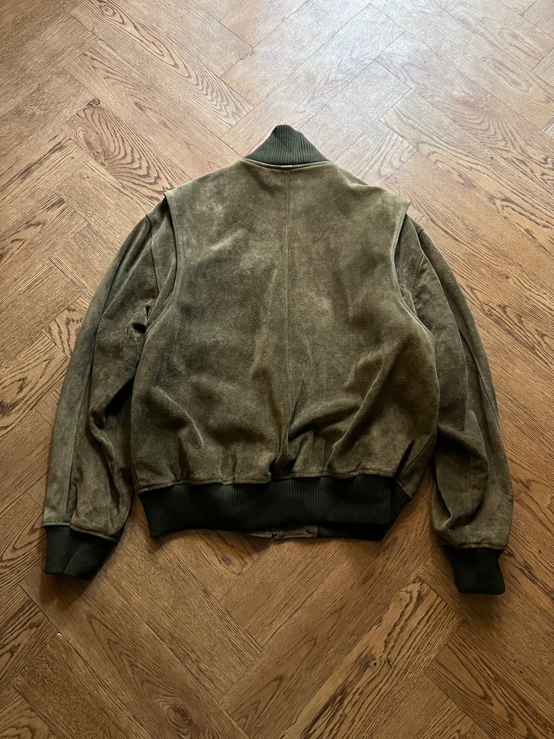 [L]90's 폴로 컨트리 체크 라이닝 리얼 스웨이드 플라이트 자켓 상품이미지9