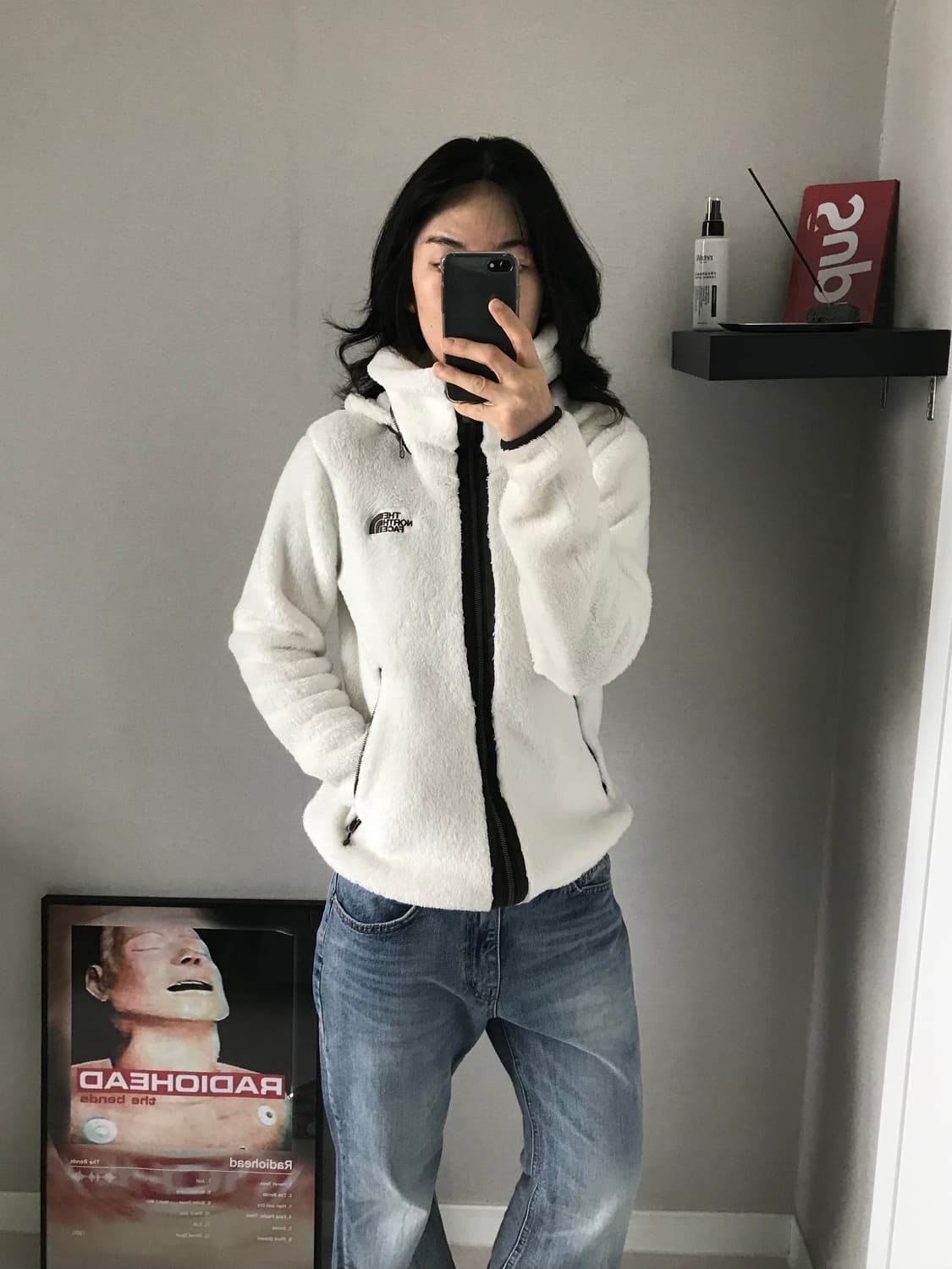 노스페이스 화이트 라벨 플리스 후드집업 상품이미지4