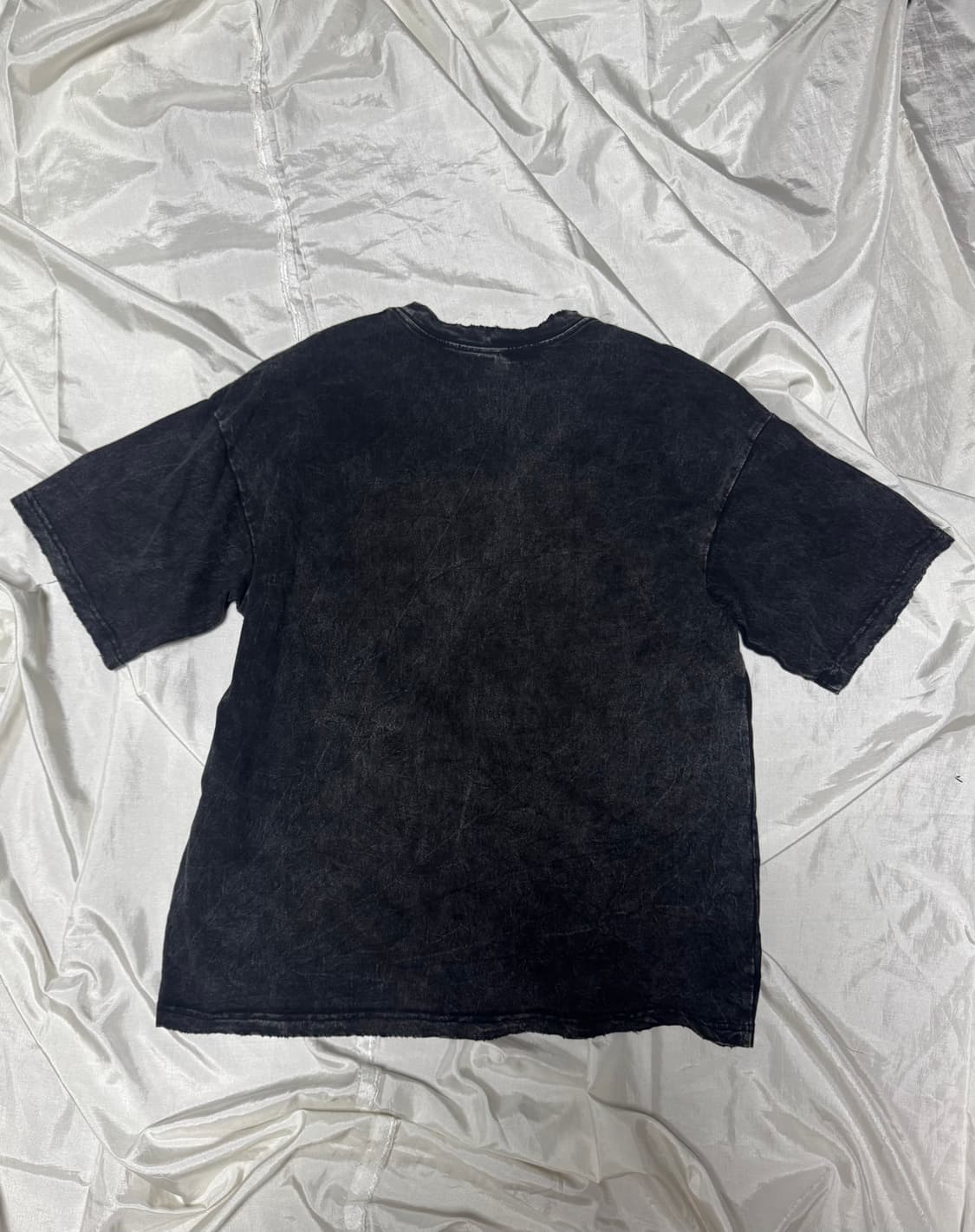 Pigment washed punk printed T-shirt 상품이미지3