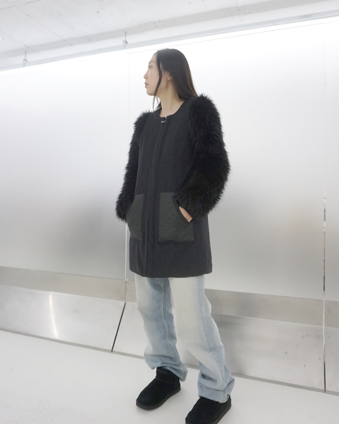 stussy fur jacket 상품이미지5